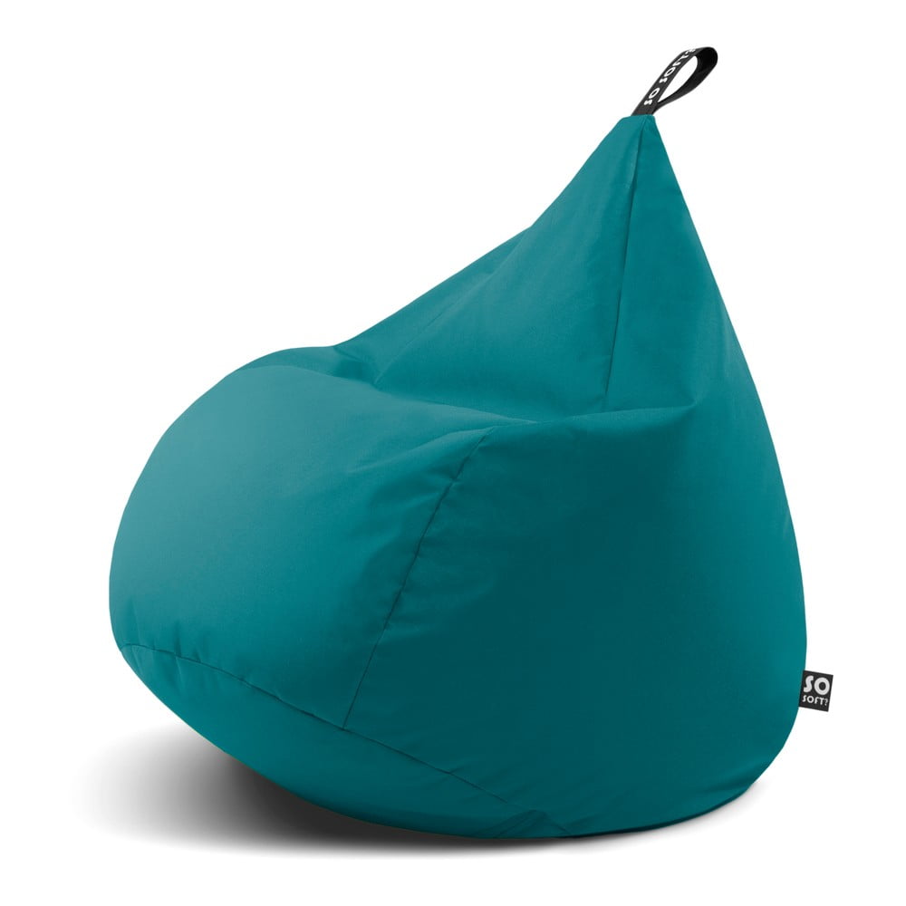 Türkiz babzsákfotel Drop L – So Soft?