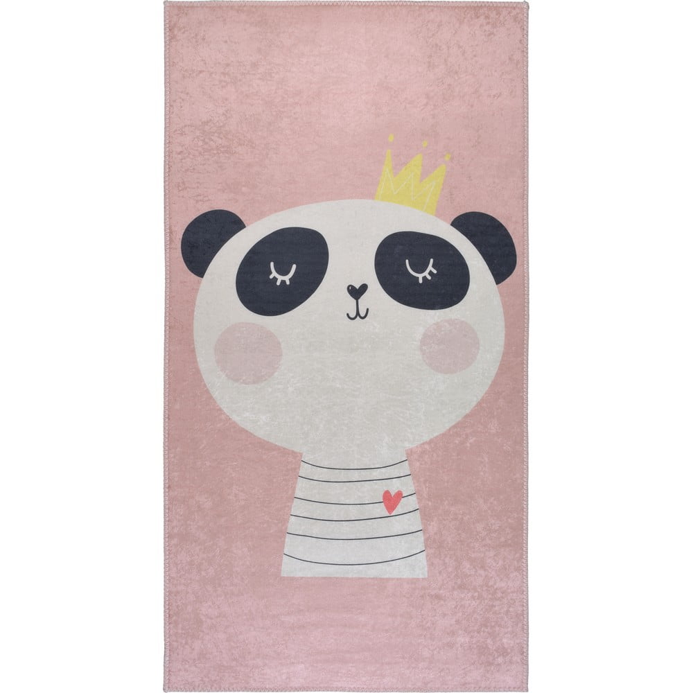 Világos rózsaszín mosható gyerek szőnyeg 120x180 cm Royalty Mascot – Vitaus