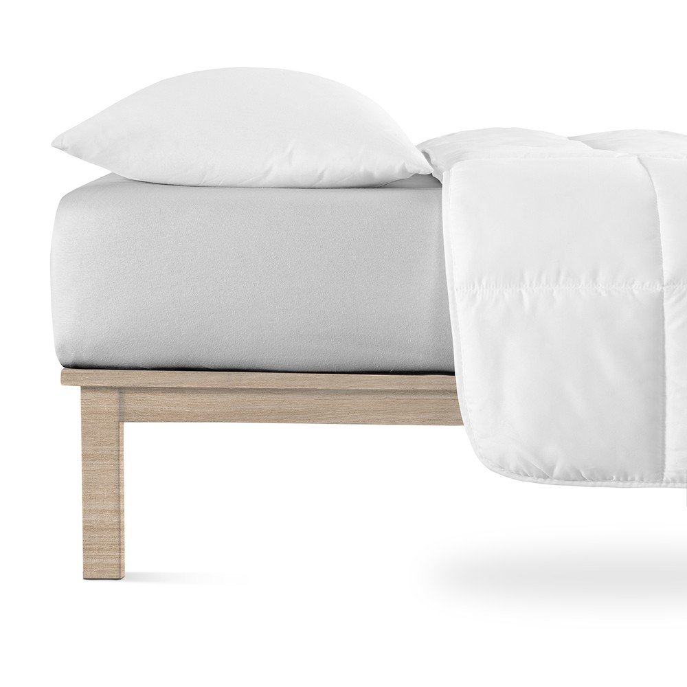 Világosszürke gumis jersey lepedő 90x200 cm Boxspring – Andrea Simone
