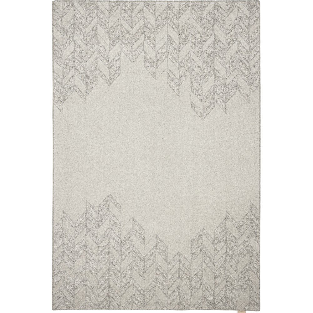 Világosszürke gyapjú szőnyeg 133x190 cm Credo – Agnella