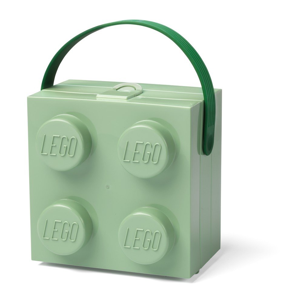 Világoszöld tárolódoboz fogantyúval - LEGO®