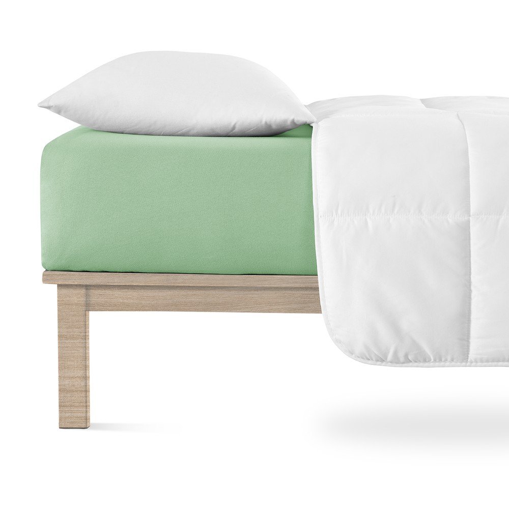 Zöld gumis jersey lepedő 140x200 cm Boxspring – Andrea Simone
