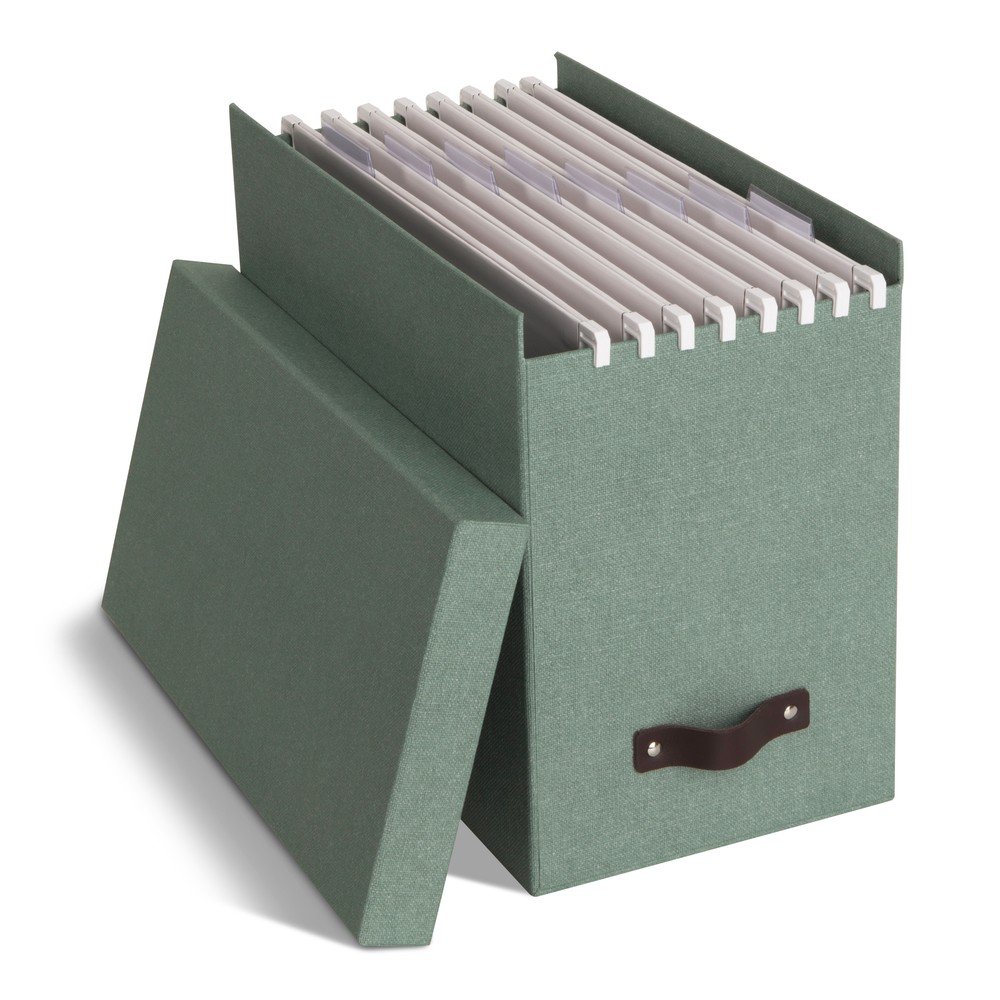 Zöld karton rendszerező dokumentumokhoz Johan Canvas Paper Laminate – Bigso