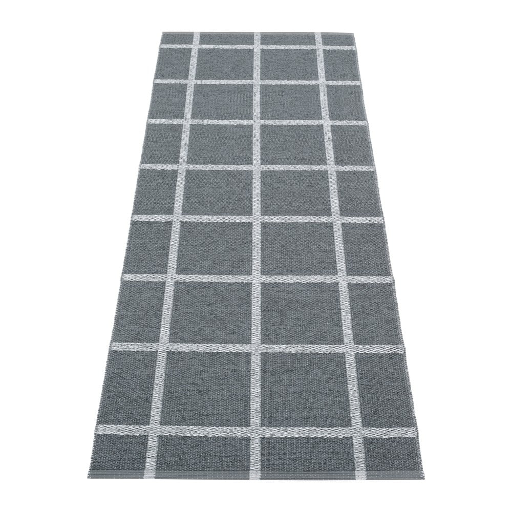 Antracitszürke kültéri-beltéri futószőnyeg 70x225 cm Ada Granit – Pappelina