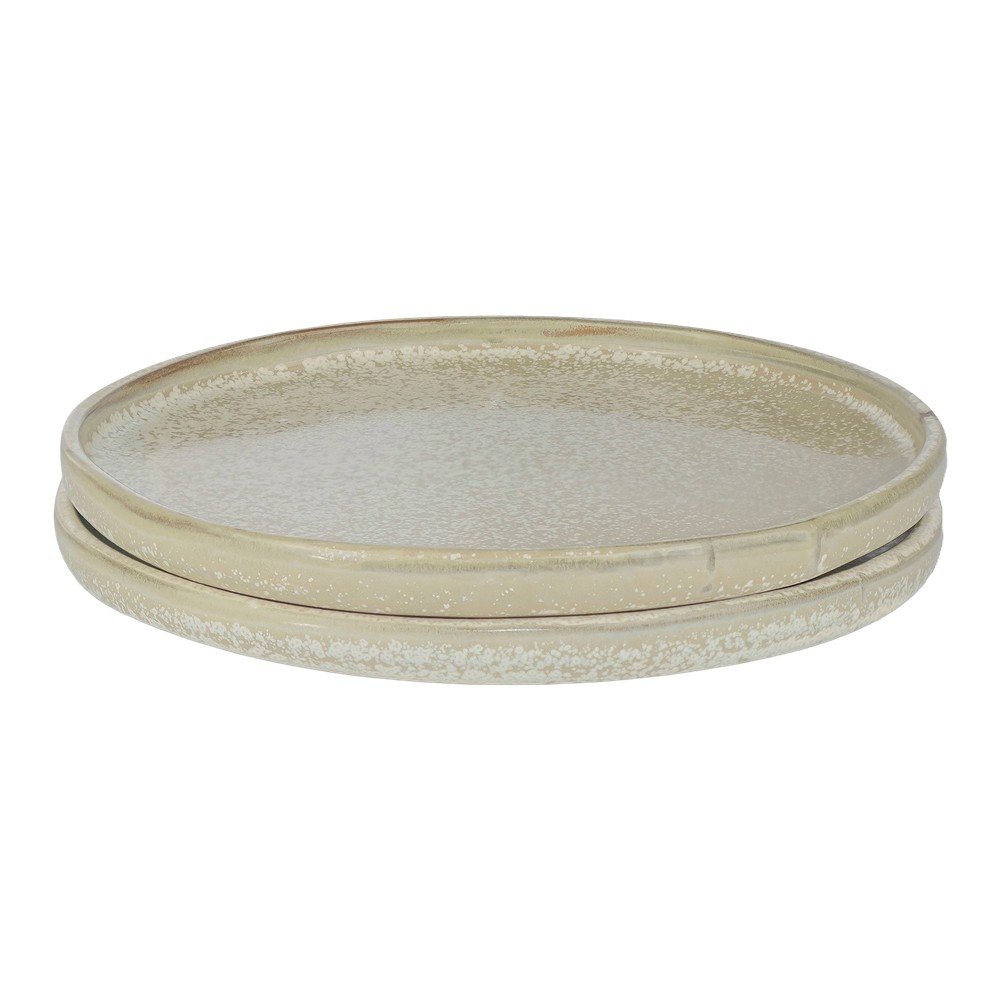 Bézs kő tányér készlet 2 db-os ø 20 cm Sand Grain – Mette Ditmer Denmark