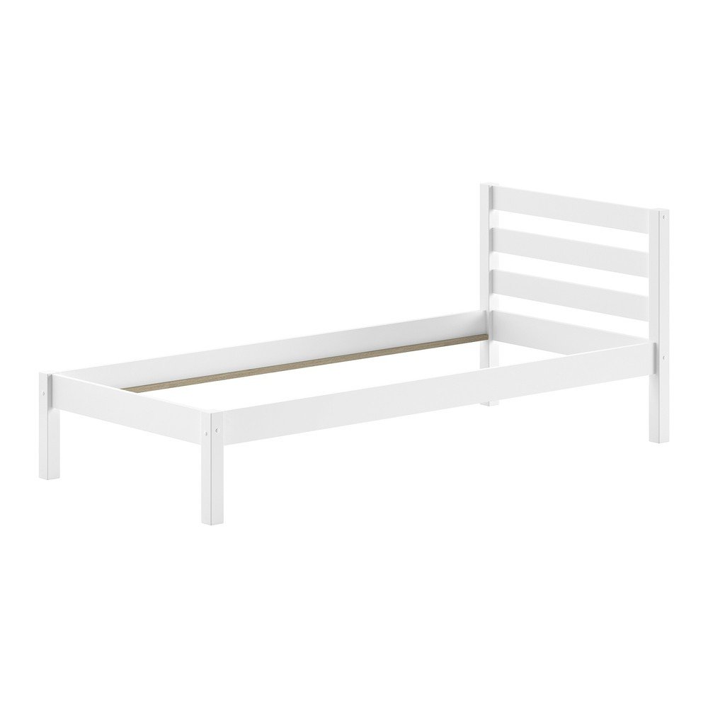 Fehér borovi fenyő gyerekágy ágyrács nélkül 90x200 cm Pino – Vipack