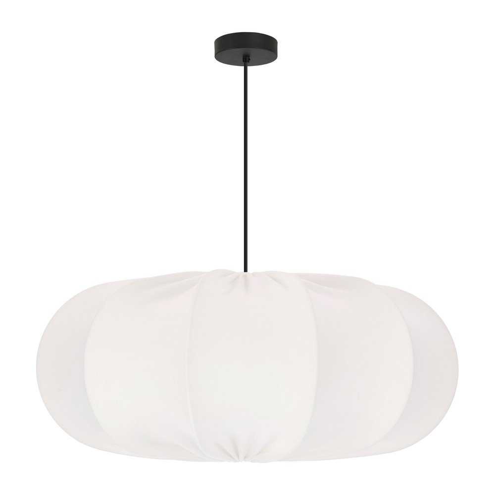 Fehér függőlámpa textil búrával ø 52 cm Cafee – Candellux Lighting