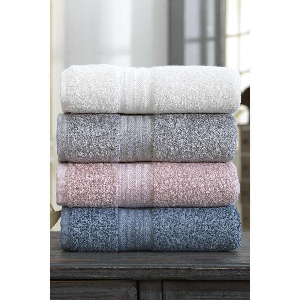 Frottír pamut törölköző szett 4 db-os 50x85 cm Mabel – Foutastic