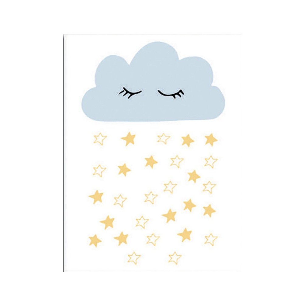 Gyerekszoba kép 30x40 cm Cloud – Wallity