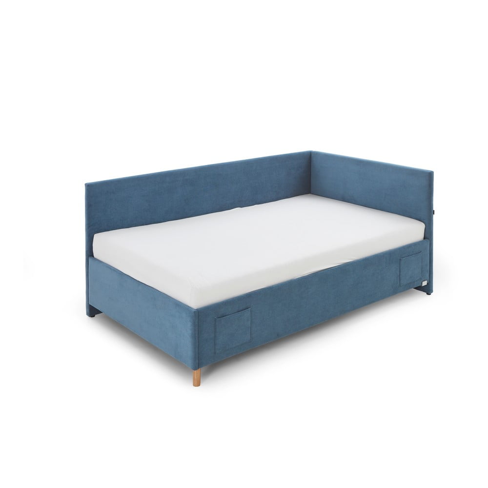 Kék  ágyneműtartós sarok gyerekágy 140x200 cm Cool – Meise Möbel