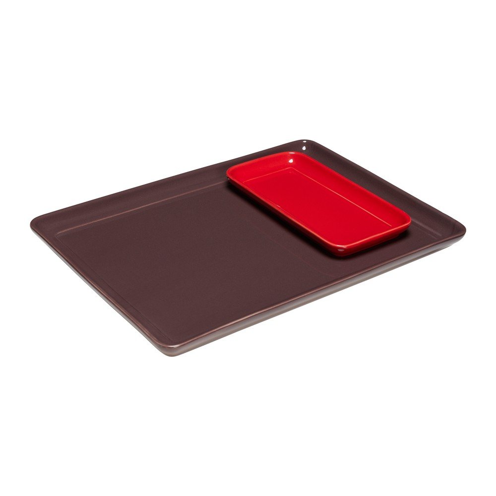Kerámia dekoratív tálca szett 2 db-os 35x26 cm Amare – Hübsch