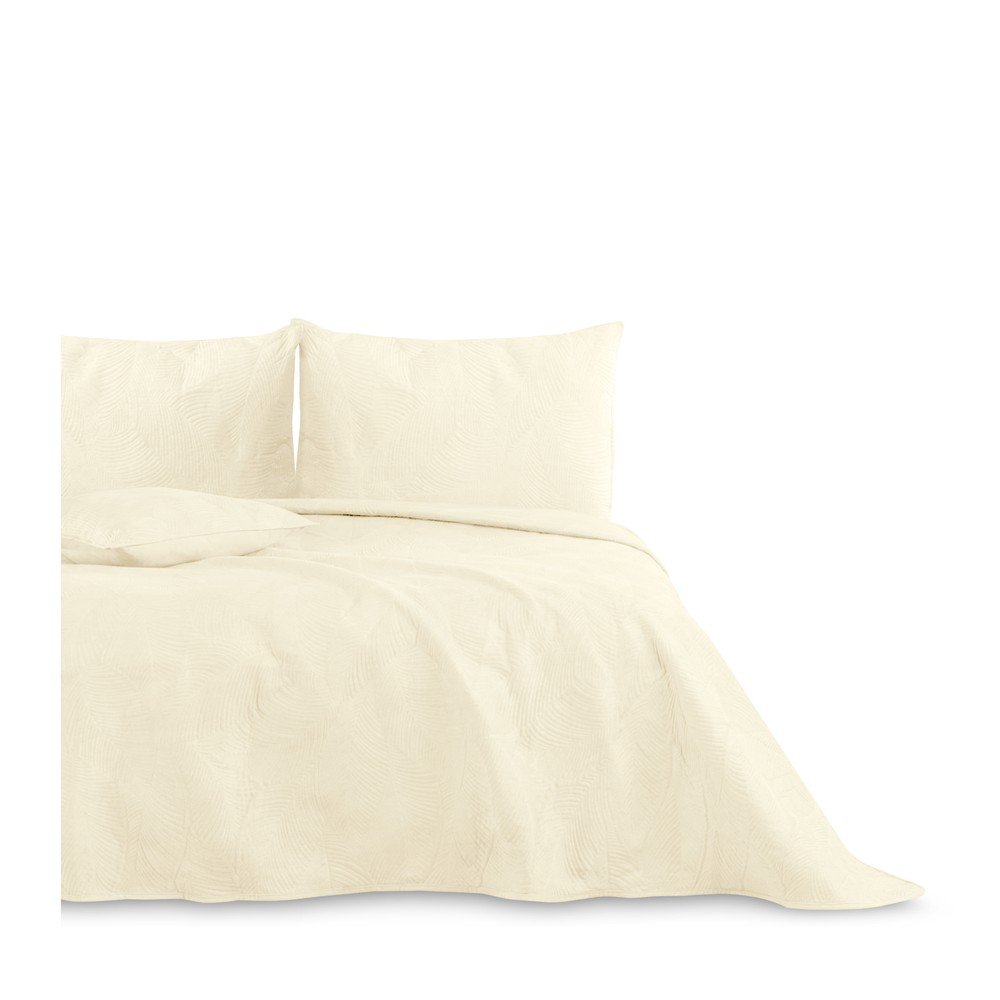 Krémszínű ágytakaró franciaágyra 200x220 cm Palsha – AmeliaHome