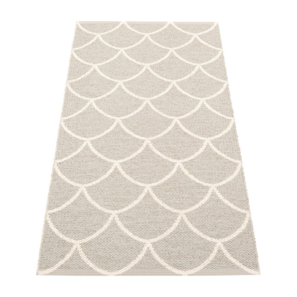 Krémszínű kültéri-beltéri futószőnyeg 70x150 cm Kotte Linen – Pappelina
