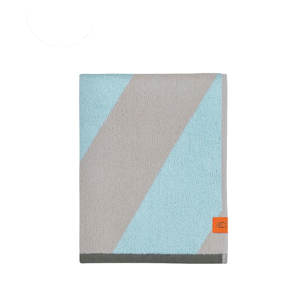 Mentazöld frottír bio pamut törölköző 50x90 cm Diagonal – Mette Ditmer Denmark