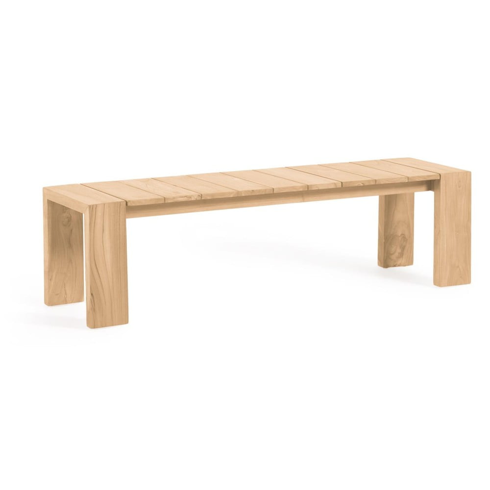 Natúr színű tömörfa kerti pad Victoire – Kave Home