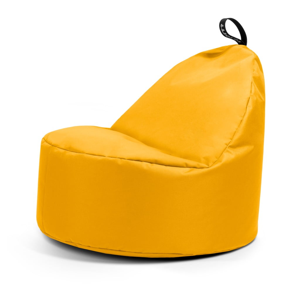 Sárga gyerek babzsákfotel Round M – So Soft?