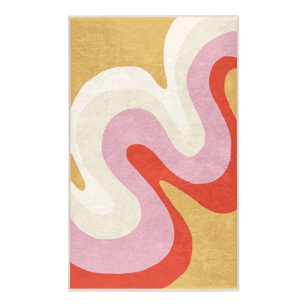 Sárga-rózsaszín mosható szőnyeg 120x180 cm Raspberry Creamsicle – Mila Home
