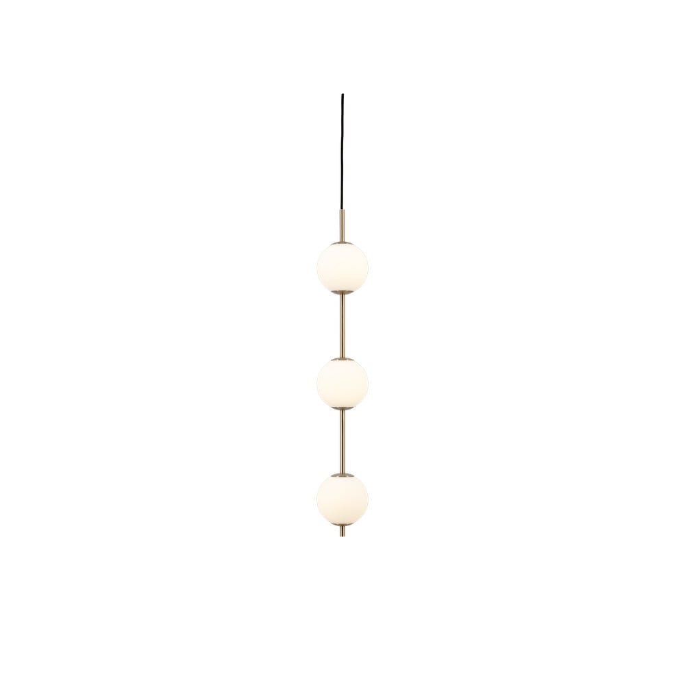 Sárgaréz színű fém LED függőlámpa üveg búrával ø 12 cm Audrey – UMAGE