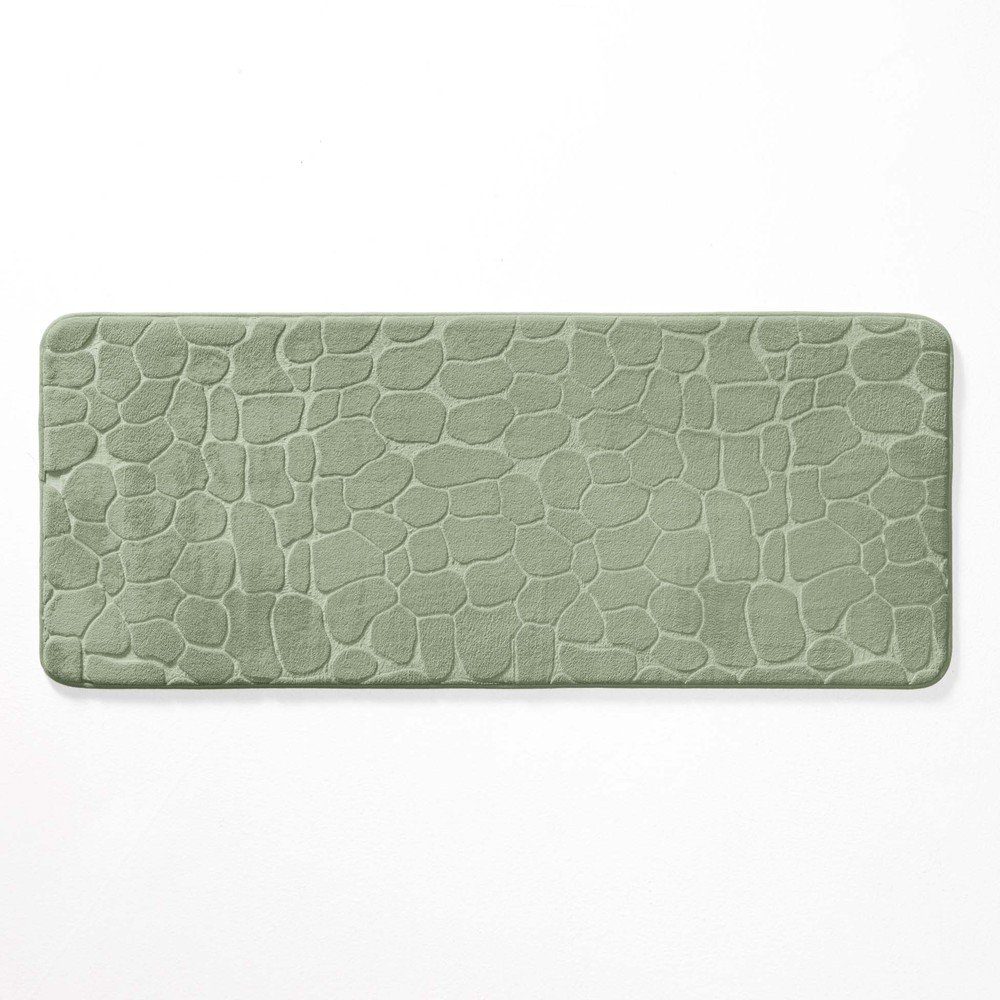 Zöld fürdőszobai kilépő 50x120 cm Ricochet – douceur d'intérieur