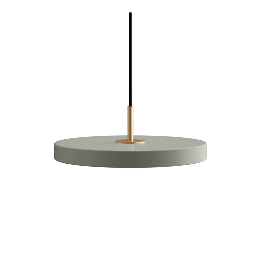 Zsályaszínű fém LED dimmelhető függőlámpa fém búrával ø 31 cm Asteria Plus – UMAGE