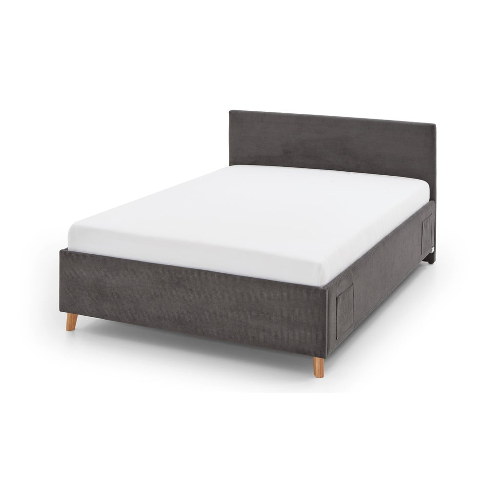 Antracitszürke ágyneműtartós gyerekágy 120x200 cm Cool – Meise Möbel