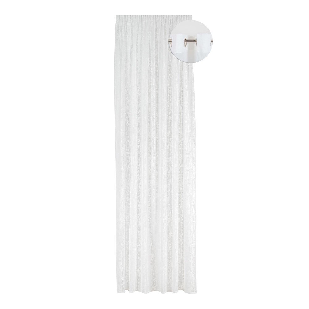 Fehér fényáteresztő függöny 140x260 cm Lisandra – Mendola Fabrics