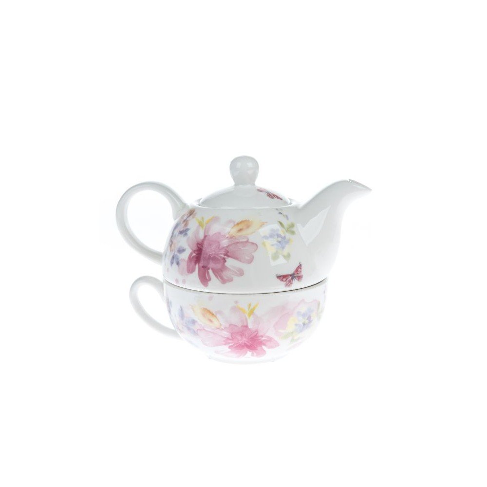 Fehér porcelán teázó szett – Dakls
