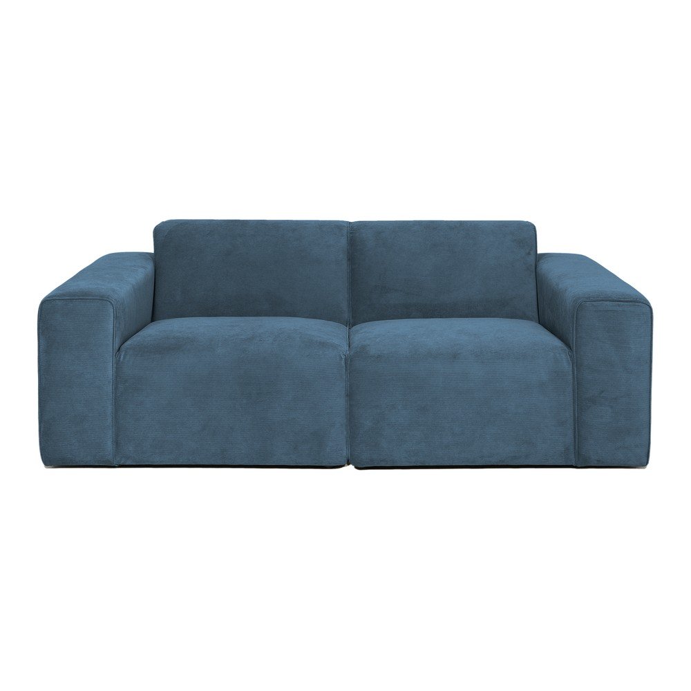 Kék kordbársony kanapé 202 cm Sting – Scandic