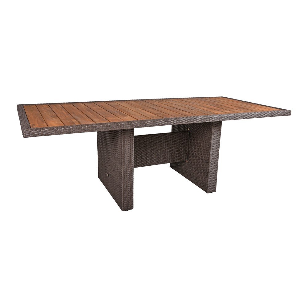 Kerti étkezőasztal akácfa asztallappal 100x220 cm Braga – Garden Pleasure