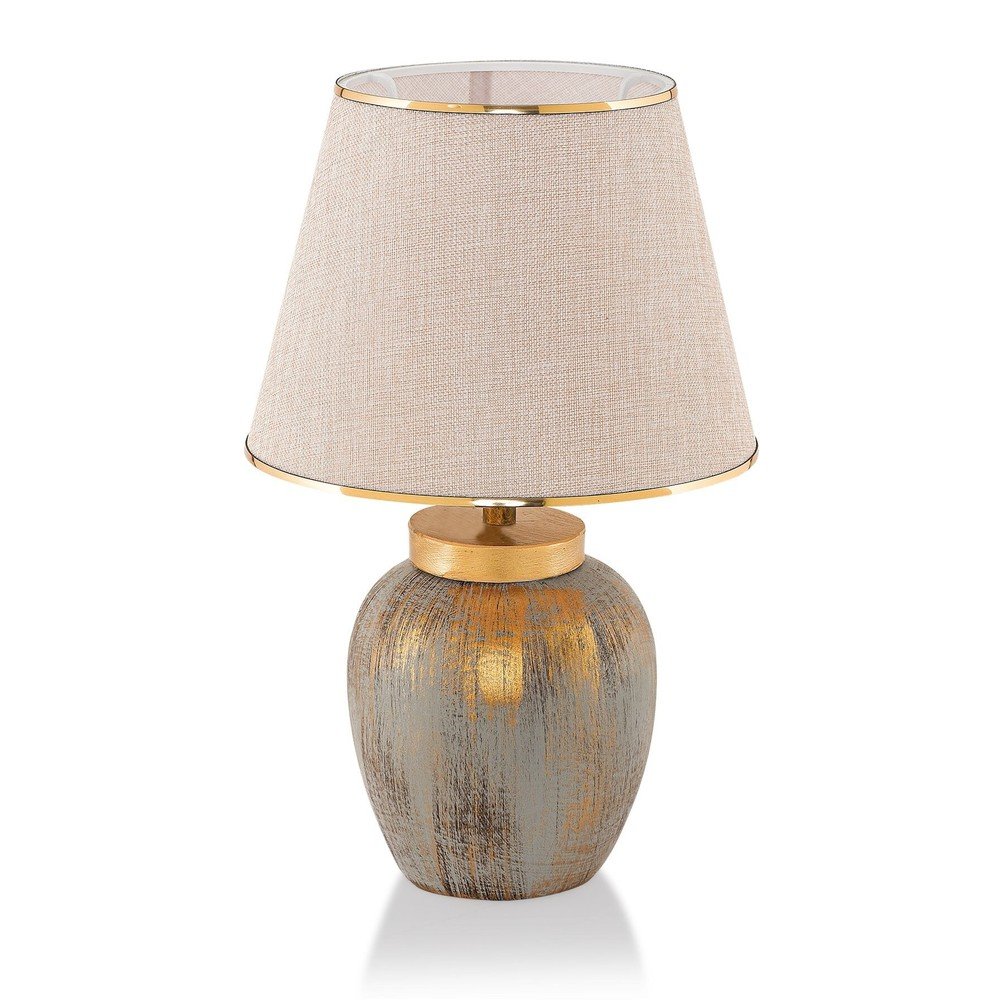 Krémszínű-aranyszínű asztali lámpa (magasság 47 cm) – Opviq lights