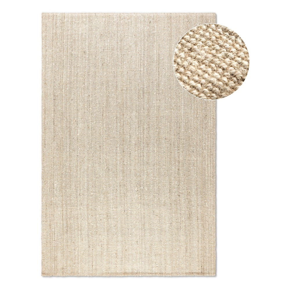 Krémszínű juta szőnyeg 120x170 cm Bouclé – Hanse Home