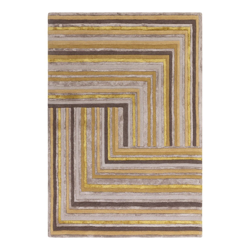 Okkersárga gyapjú szőnyeg 120x170 cm Network Gold – Asiatic Carpets