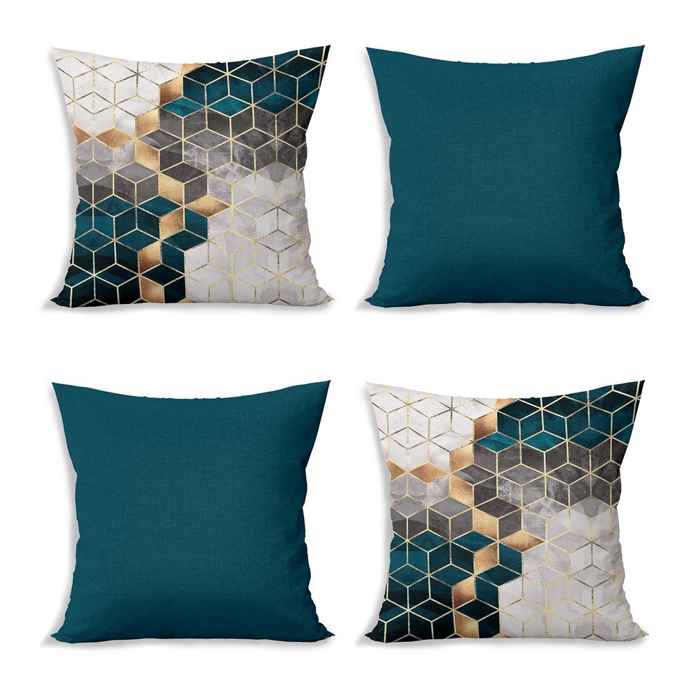 Párnahuzat készlet 4 db-os 43x43 cm Optic - Minimalist Cushion Covers