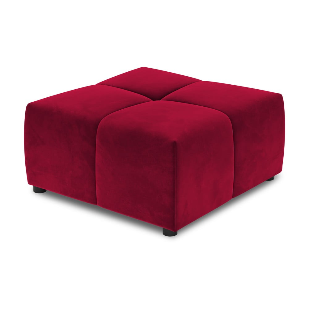 Piros bársony kanapé modul Rome Velvet - Cosmopolitan Design