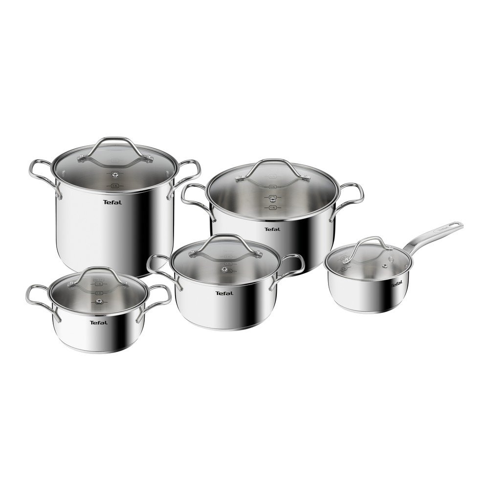 Rozsdamentes acél edény készlet 10 db-os Intuition – Tefal