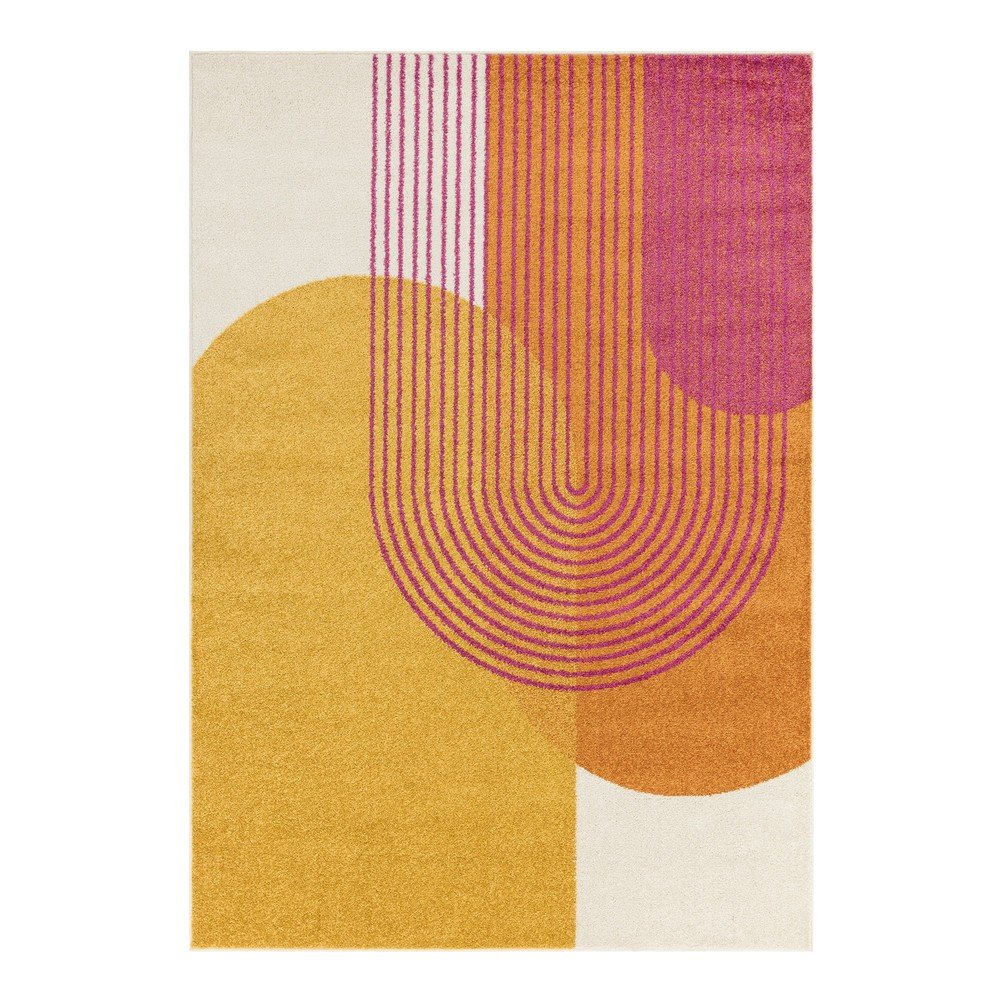 Sárga-narancssárga szőnyeg 160x230 cm Muse Orange Retro – Asiatic Carpets