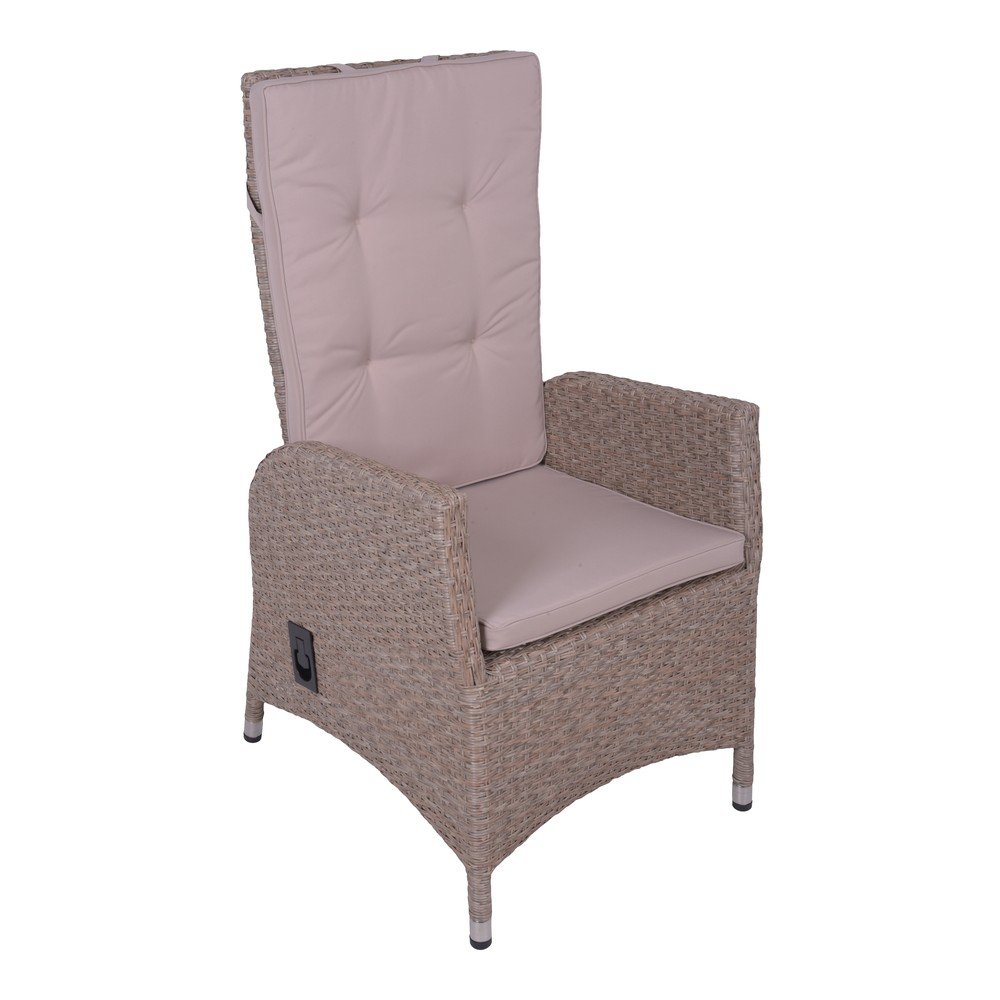 Világosbarna műrattan kerti fotel Braga – Garden Pleasure