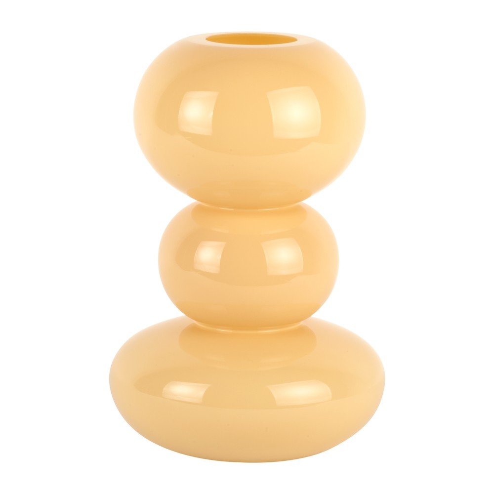Világossárga üveg váza Bubbles – PT LIVING