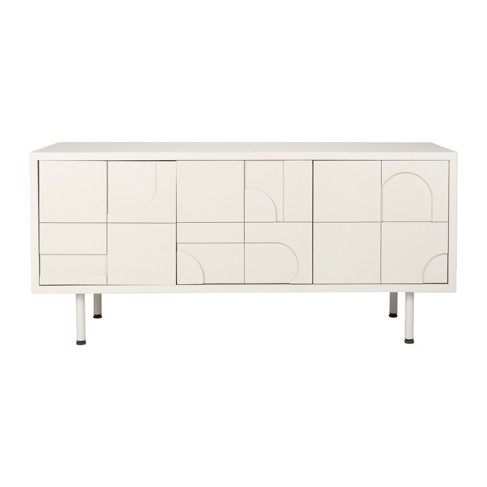 Világosszürke komód 55x120x40 cm Funk – White Label