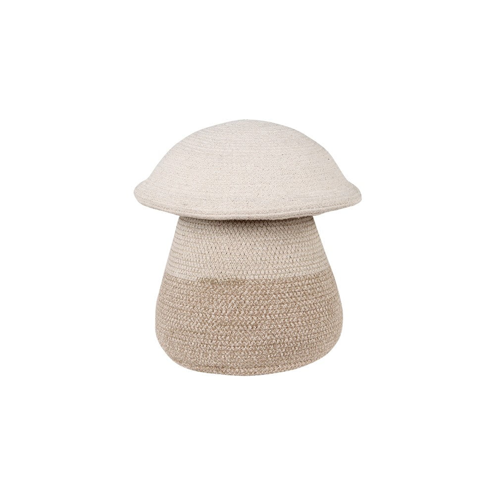 Bézs textil játéktároló kosár ø 33x38 cm Mama Mushroom – Lorena Canals
