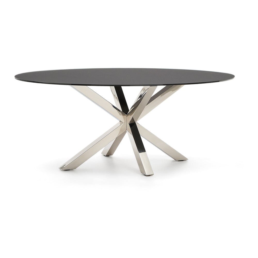 Étkezőasztal üveg asztallappal 100x200 cm Argo – Kave Home