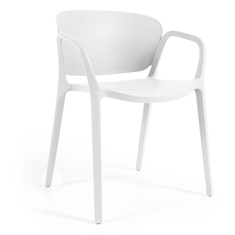 Fehér műanyag kerti szék Ania – Kave Home