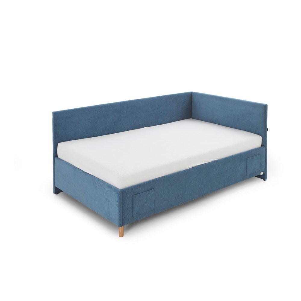 Kék  ágyneműtartós sarok gyerekágy 90x200 cm Cool – Meise Möbel