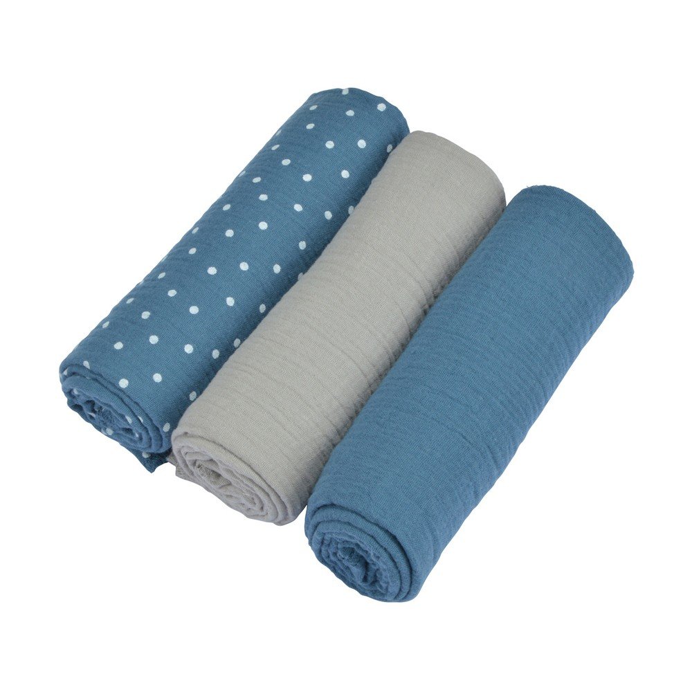 Muszlin pelenka készlet 3 db-os – Bébé Douceur