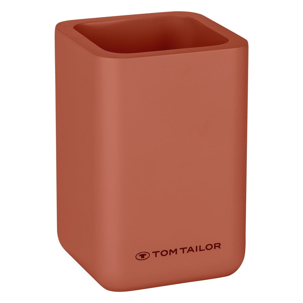 Narancssárga poligyanta fogkefetartó pohár Tom Tailor T-Rounded – Wenko