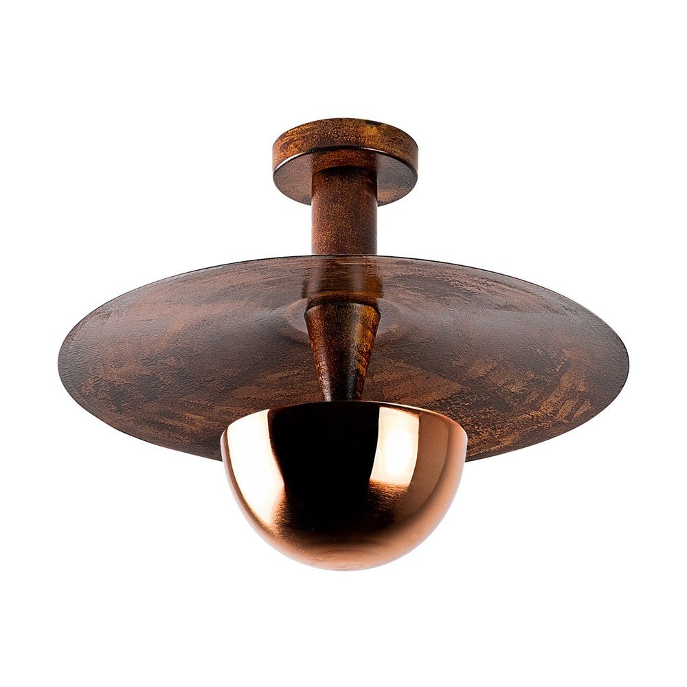 Rézszínű függőlámpa fém búrával ø 38 cm Kurt – Opviq lights