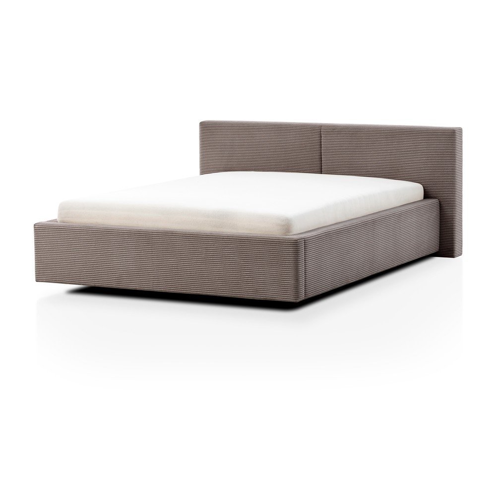 Világosbarna franciaágy 200x200 cm Cube – Meise Möbel