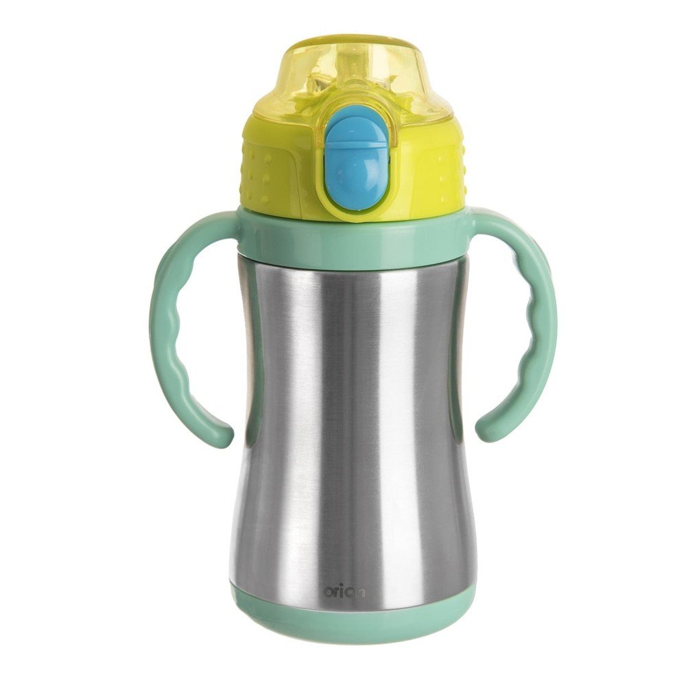 Zöld rozsdamentes acél gyerek ivópalack 330 ml – Orion