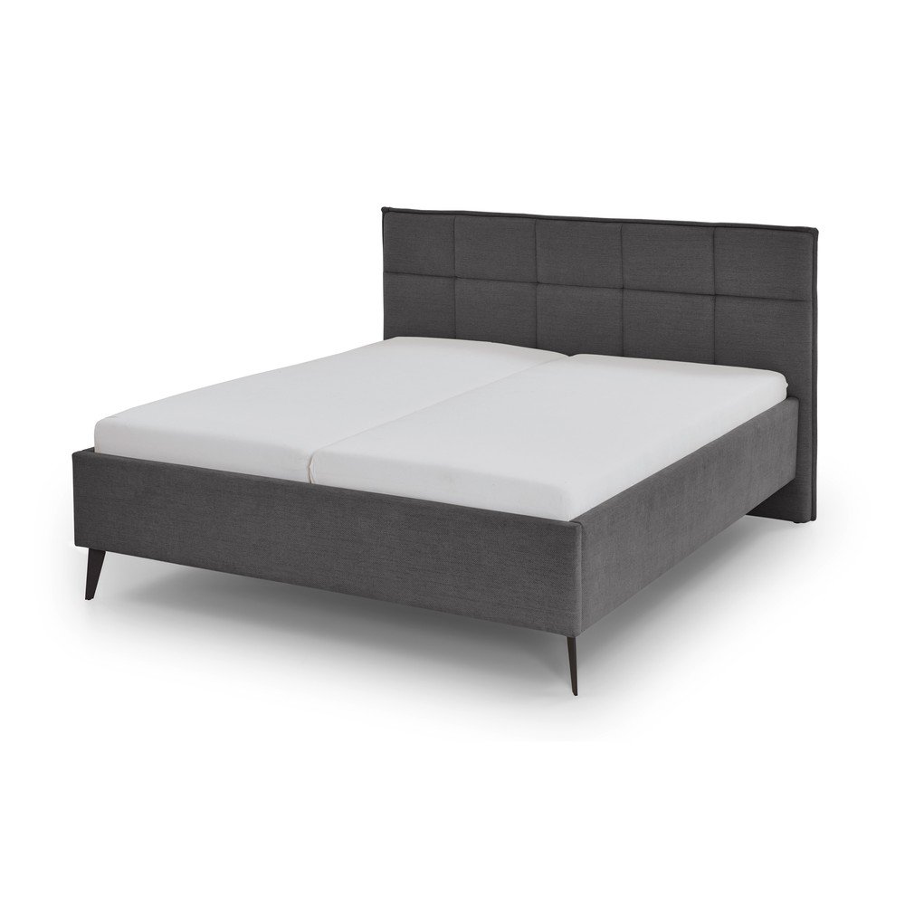 Antracitszürke franciaágy 200x200 cm Paulo – Meise Möbel