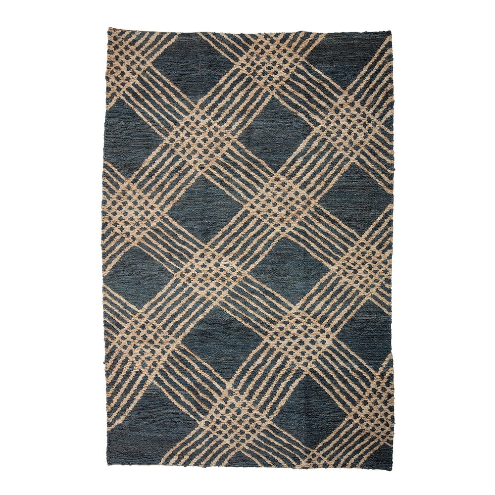 Antracitszürke juta szőnyeg 150x245 cm Cat – Bloomingville